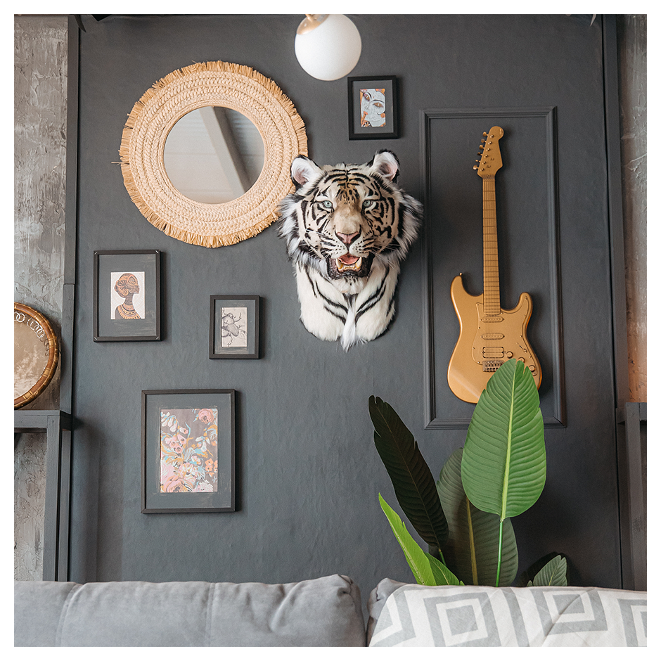 Replica Taxidermy White Tiger Head Wall mount Realistic Life size