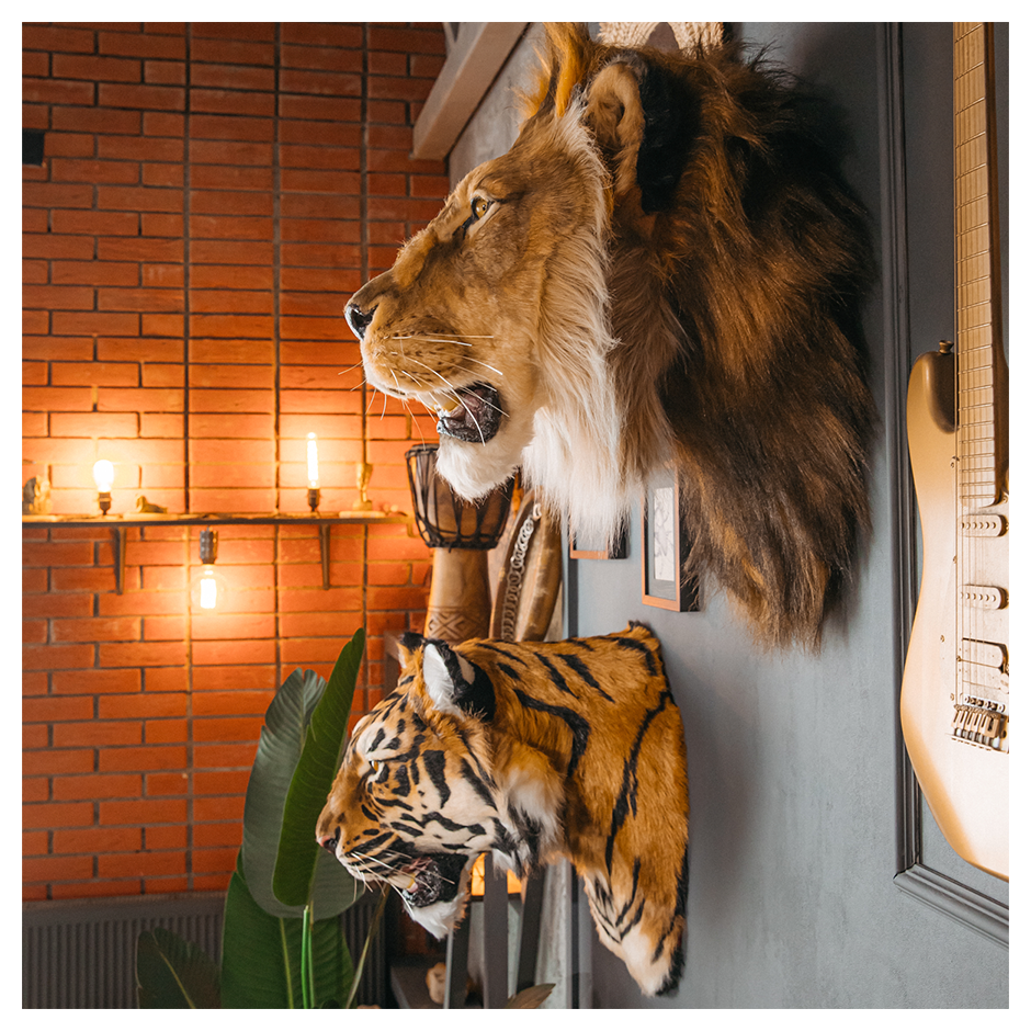 Replica Taxidermy Tiger Head Wall mount Realistic Life size